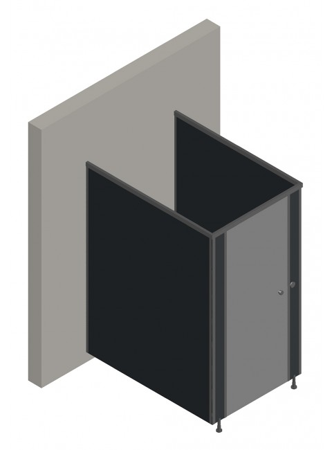 Tek Cubicle WC Kabin (İki Tarafı Panel)